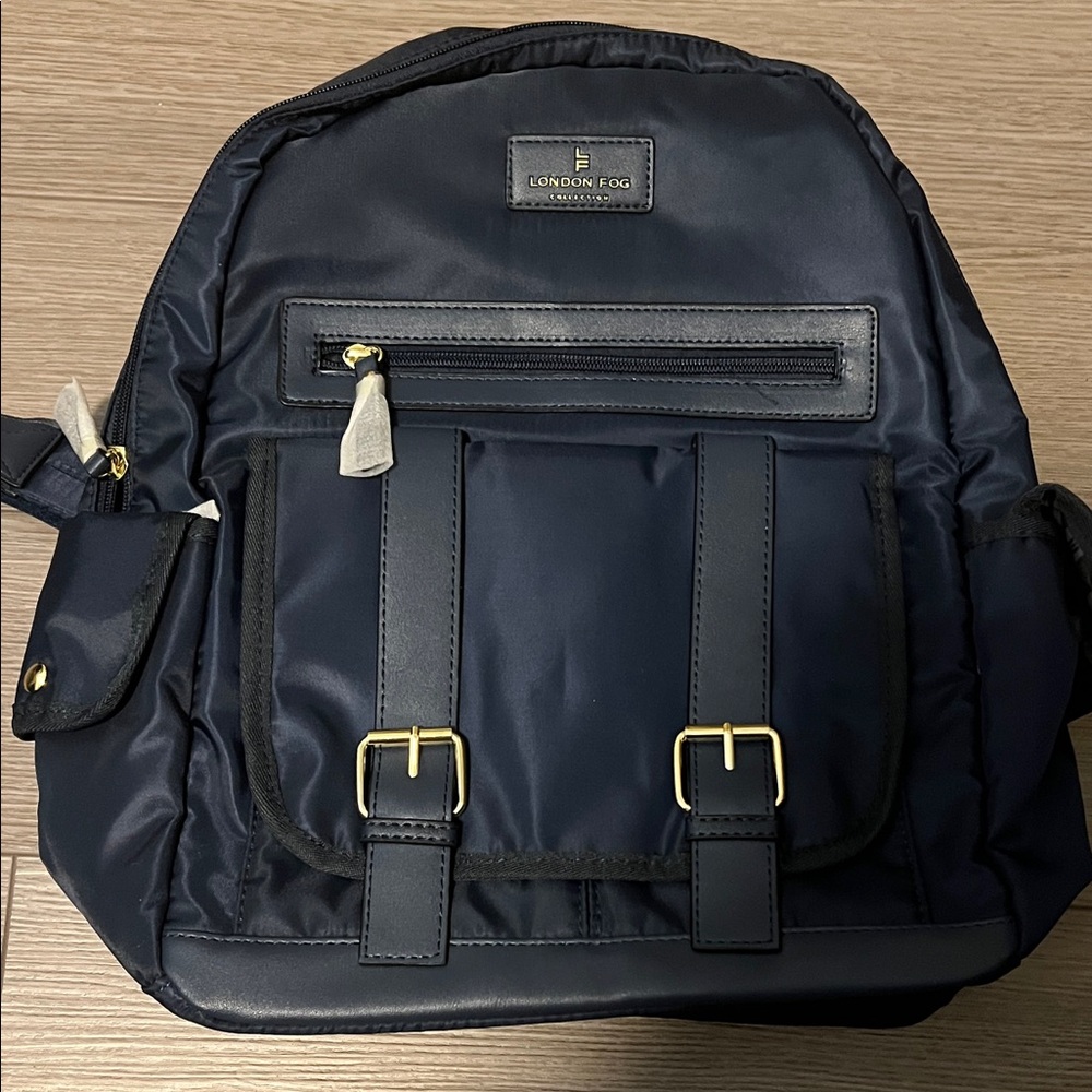 London Fog Navy Men's Backpack